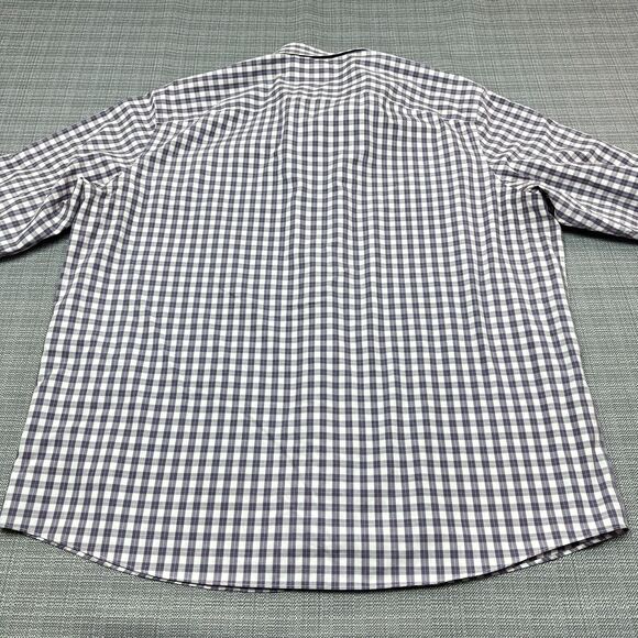 UNTUCKit Shirt Mens‎ XXXL Tall Classic Fit Button up Marc Plaid Blue Casual - Picture 7 of 10